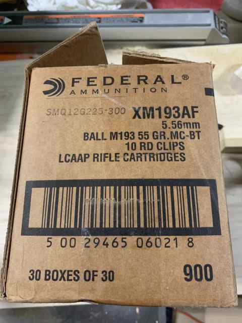 5.56 ammo on stripper clips - 900 rounds