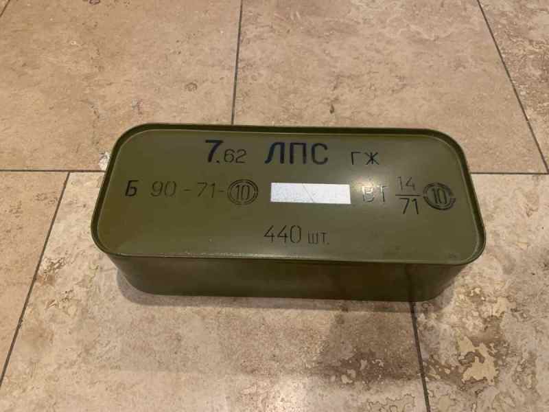 7.62x54R ammo 440 rounds in spam can