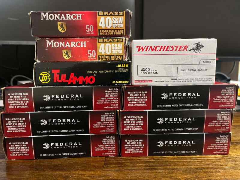 Assorted 40 S&amp;W Ammo