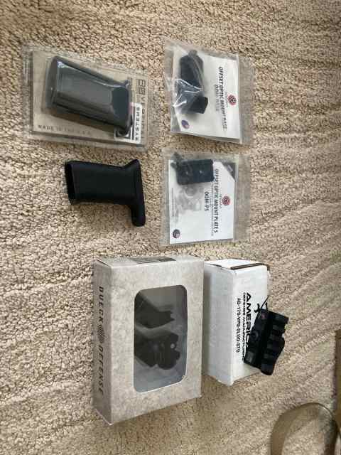 Brand new offsets sights/mounts/angled grips