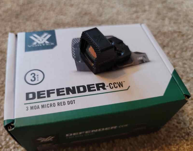 Vortex- Defender- CCW  Micro Red Dot