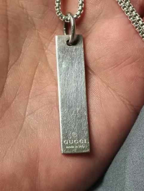 Gucci sterling silver vintage pendant 