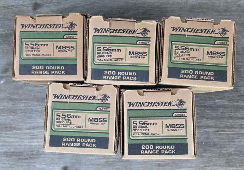 1,000 rounds of M855 5.56