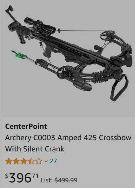 C0003 Amped 425 Crossbow w/ Silent Crank (NIB)
