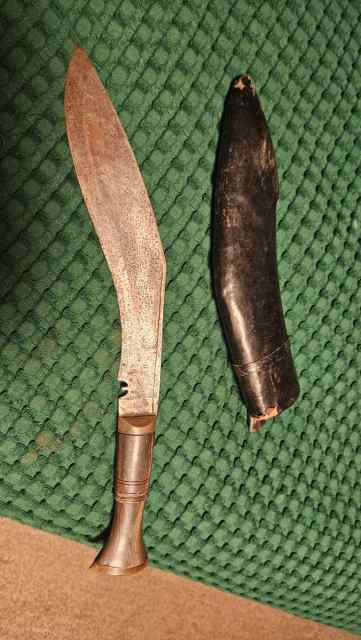 Bayonet and  kukri 