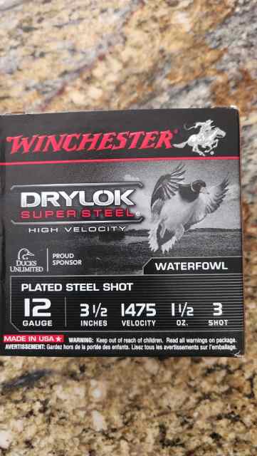 12 GAUGE Waterfowl Winchester Drylock 3 1/2 Ammo