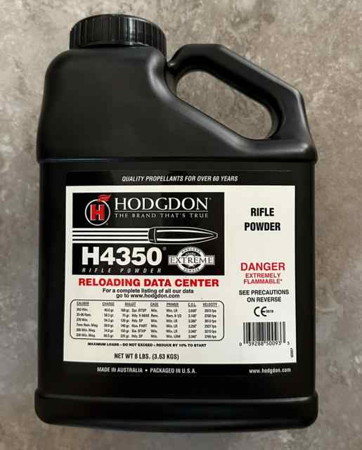 H4350 8lb Hodgdon Rifle Powder