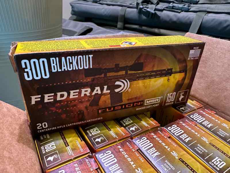 Case (200rds) of 300 BLK Federal Fusion 150gr ammo