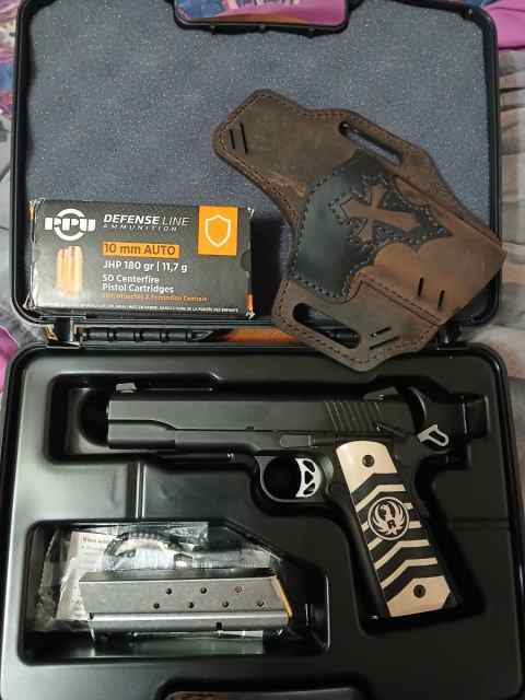 Ruger sr1911 10mm  night watchman 