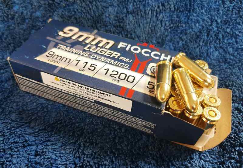 Fiocchi 9mm 115gr FMJ - 1k rds &amp; Sight  Pusher