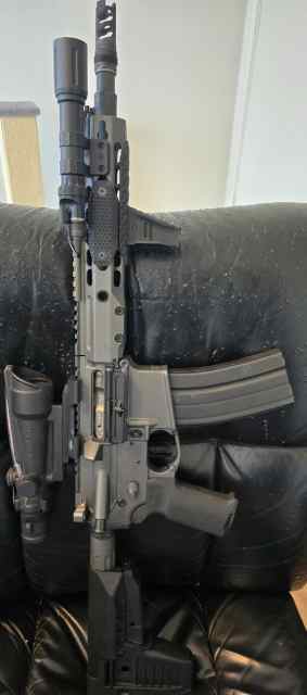 Barrett 6.8spc Rec7 Gen II Piston 11.5&quot; Tgstn Gray