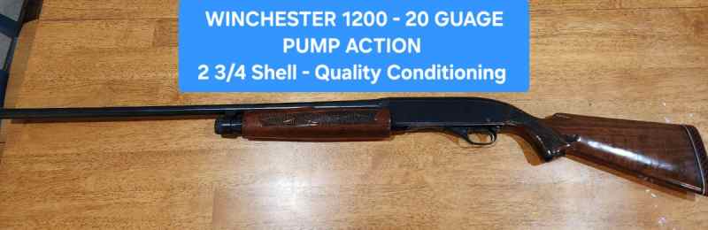 Winchester 1200 20 gauge pump action