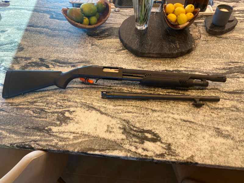 Mossberg 500 with extra barrel 12g