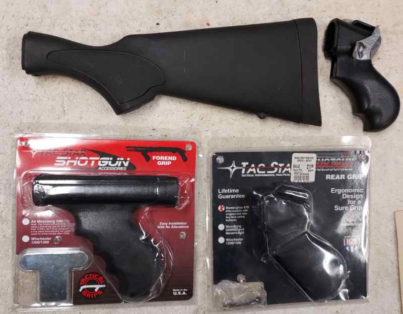 Remington 870 synthetic stock and parts.