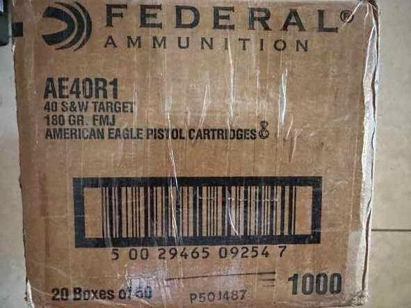 Federal Ammo .40 Cal S&amp;W 180gr