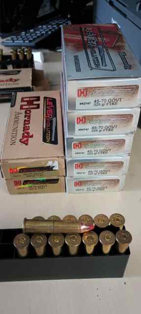 45-70 ammo, Flex Tip, HP, FP, RN, 257rds for $400