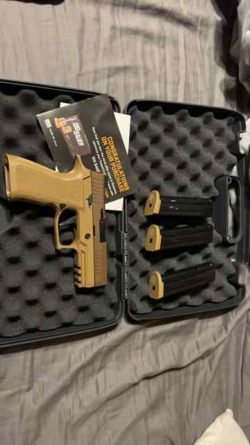 Sig p320 x-carry 9mm.  FN 509c 9mm