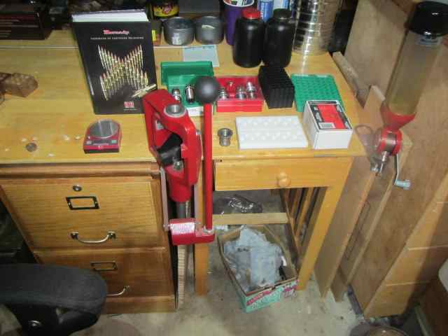  Hornady Lock-N-Load Press and reloading table