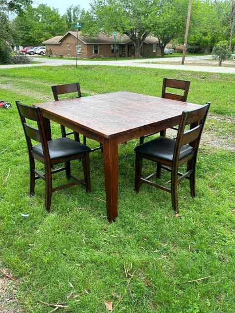Bar Height Square Table &amp; Chair Set