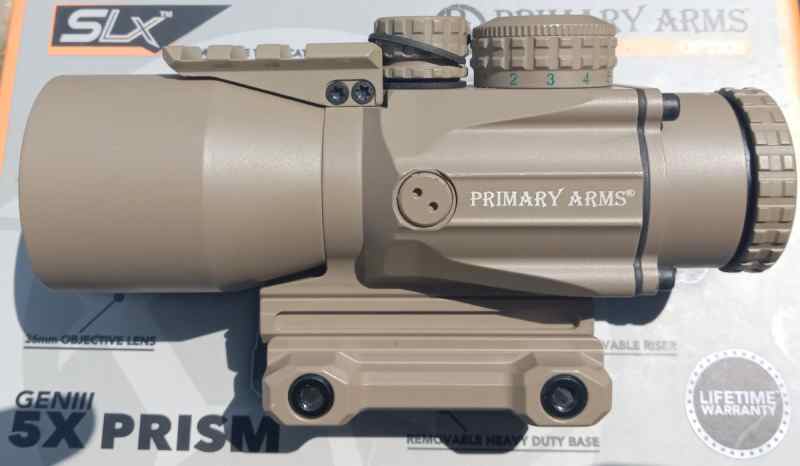 Primay Arms 5X SLX prism FDE