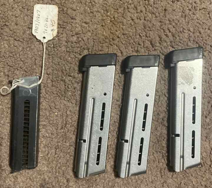 QBomb 8.6,1903 colt/browning, Wilson 1911 38super 