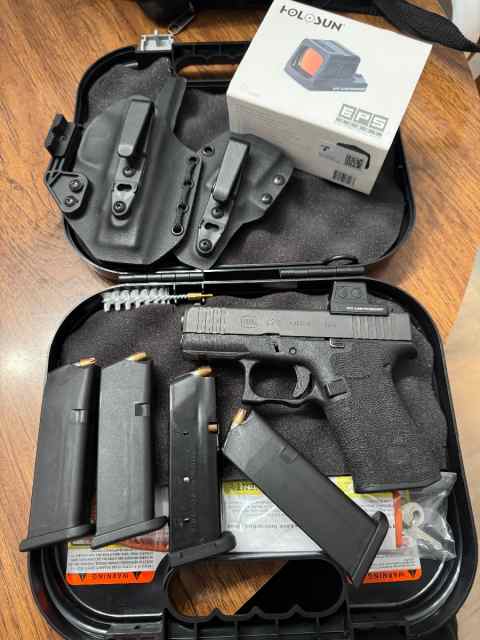 Glock 43x with Holosun eps carry