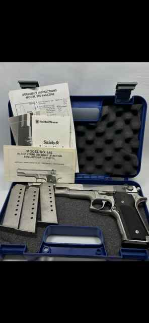 S&amp;W Smith &amp; Wesson 645 stainless 45acp classic