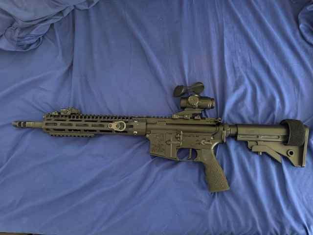 BCA AR 15 with piston— and a Keltec Su16