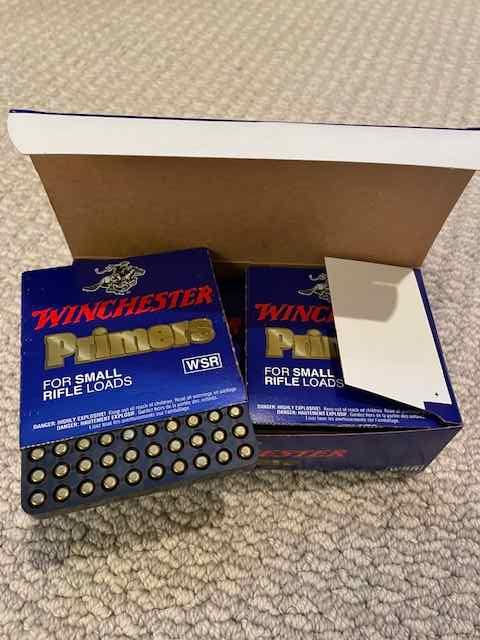 Winchester Primers WSR small rifle 1000!