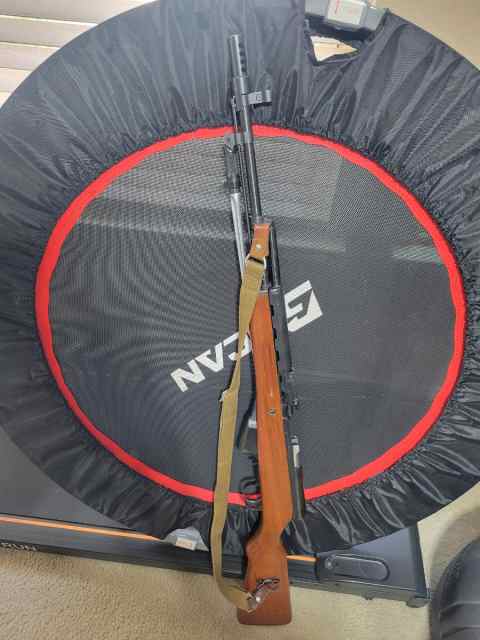 SKS with triangular bayonet