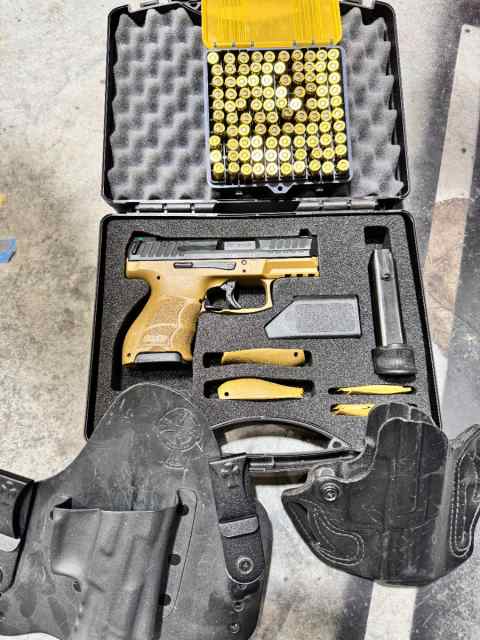 HK VP9SK 9mm FDE with night sights/Holsters/ammo