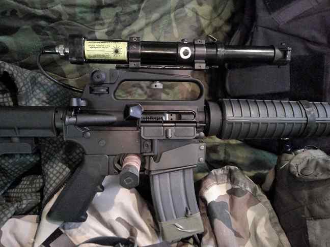 M16E2 Carbine with vintage Laser Devices sight 