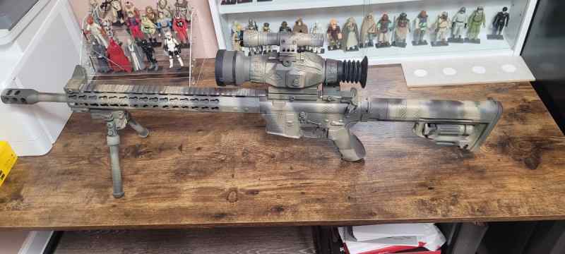 18 inch AR build with Sightmark wraith 1400.00