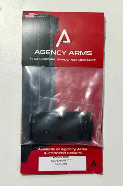 Agency Arms Sig P320 Trijicon RMR Plate, Black DLC