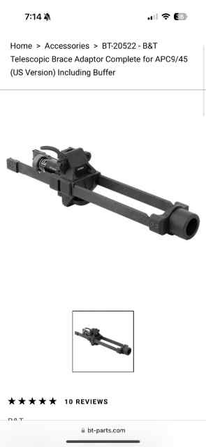 Looking to buy B&amp;t telescopic brace