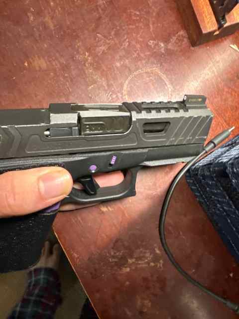 Custom Glock 43x with holster