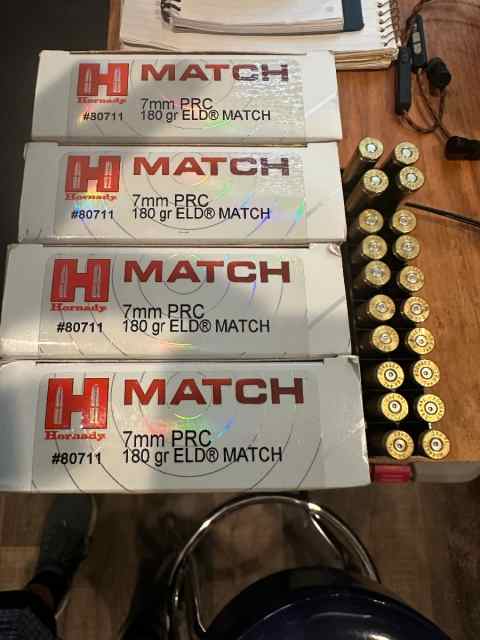 7 PRC Hornady 180gr ELD Match