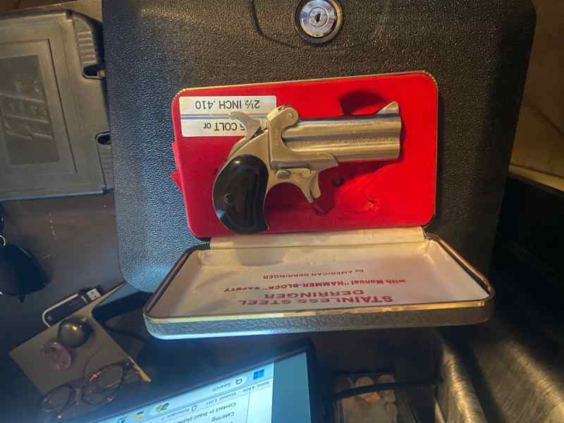 Derringer 45lc 410 shot shell pocket pistol