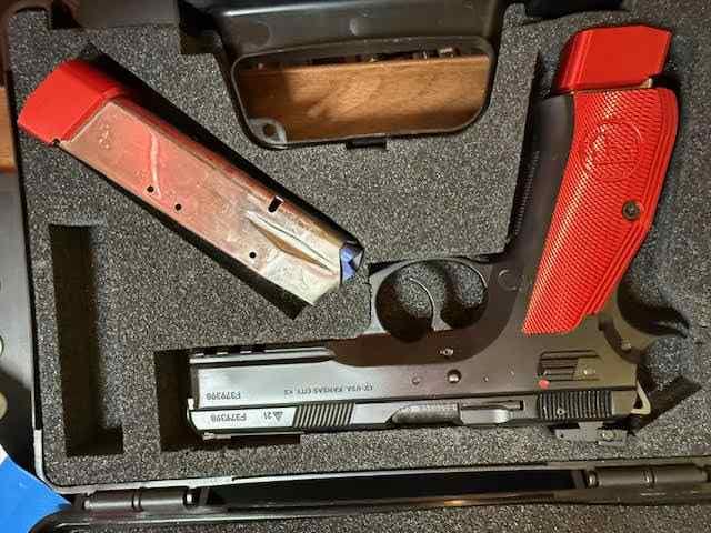 CZ SP-01 Competition Red w/ Dawson Installed