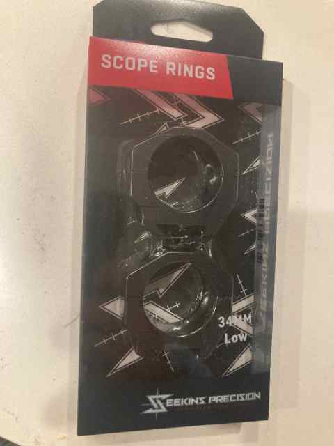 Seekins 34mm rings BNIB