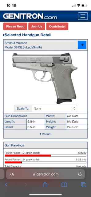 S&amp;W 9mm Ladysmith