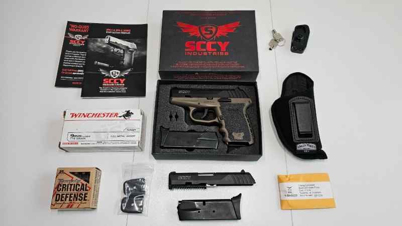 SCCY 9mm with Original Box + Extras