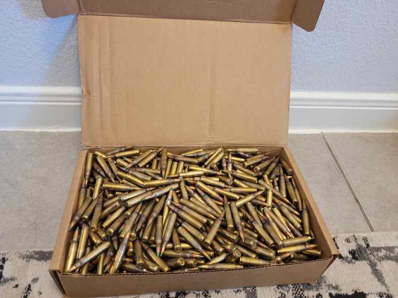 750 rounds of Lake City 5.56 M855 penetrator.