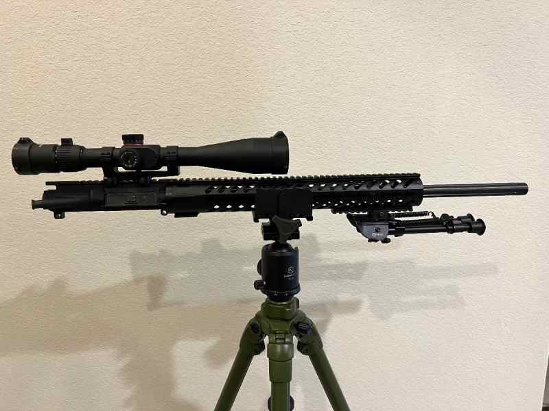 AR-15 .223 Wylde Fluted Upper, Scope/Mount, Bipod