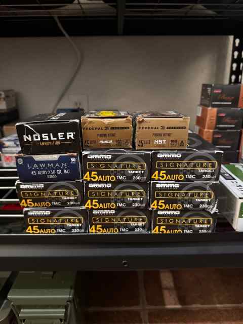 550 rounds of 230 grain .45 ACP $250