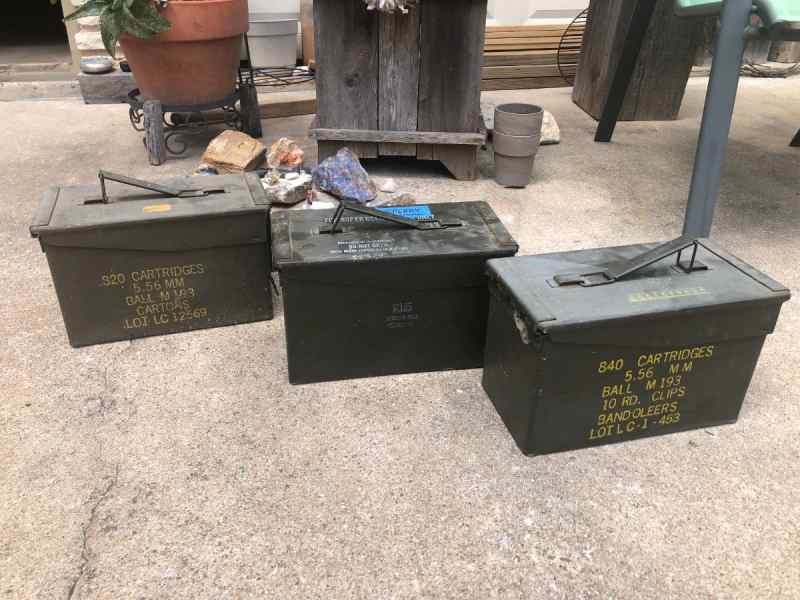 Military Ammo cans boxes