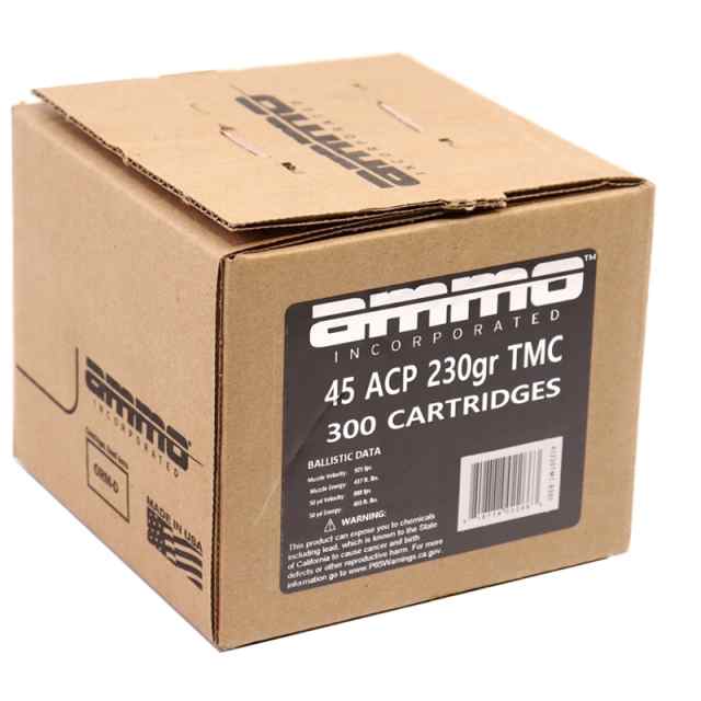 300 rounds ammo incorp 45 acp 