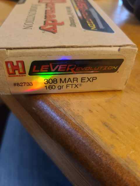 308 MAR EXP 160gr FTX, Hornady, 4 - 20rd boxes