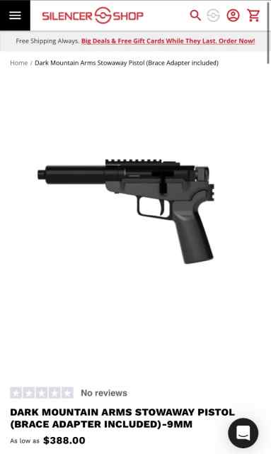WTB Dark Mountain Arms Stowaway 9mm
