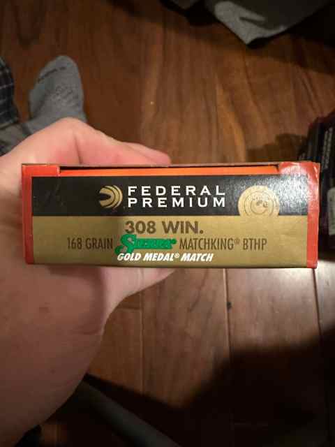 Federal .308 win 168 grain matchking BTHP